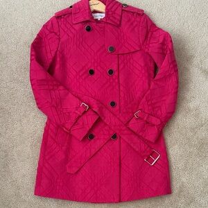 Calvin Klein Women's Vibrant Pink Trench Coat